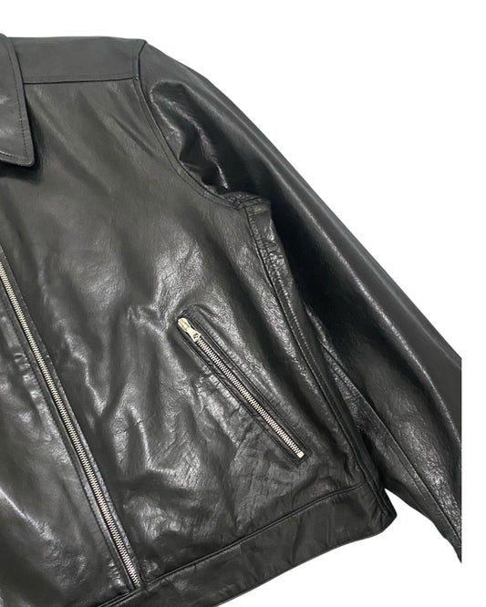 COMME CA DU MODE AW96 Leather Jacket Black