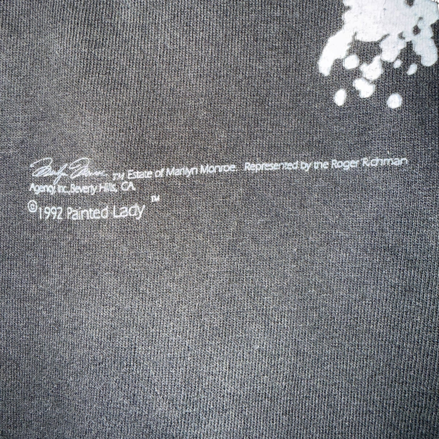 MARILYN MONROE 90s Painted Lady Face Print T-Shirt Size XL