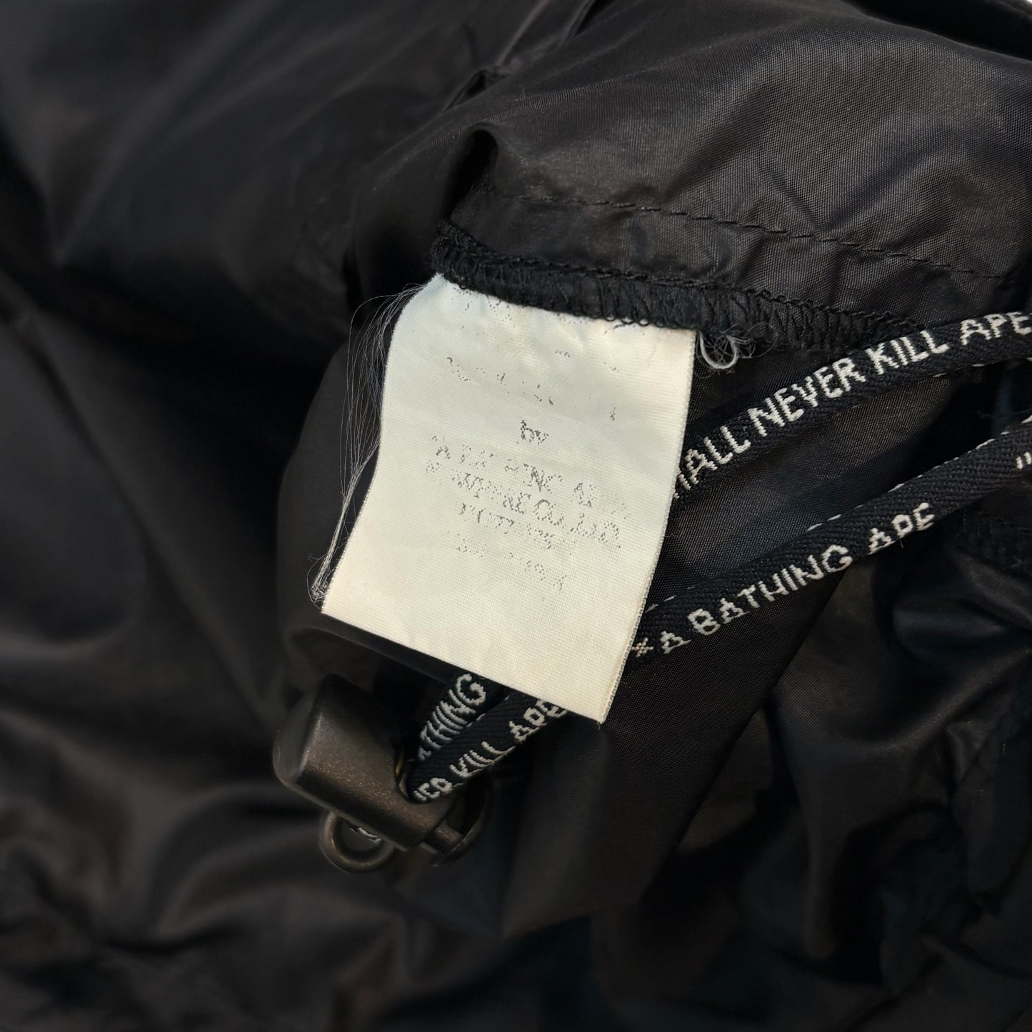 Japanese Brand A BATHING APE 90s Black Nylon Cycling Size M