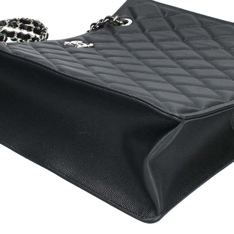 CHANEL Caviar Skin Chain Shoulder Tote Bag ONE Size ONE SIZE