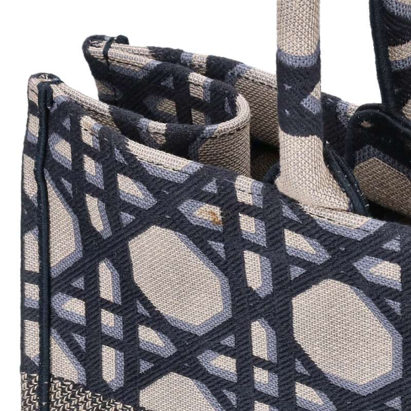 DIOR Book Tote Large Macrocannage Tote Bag Size ONE SIZE