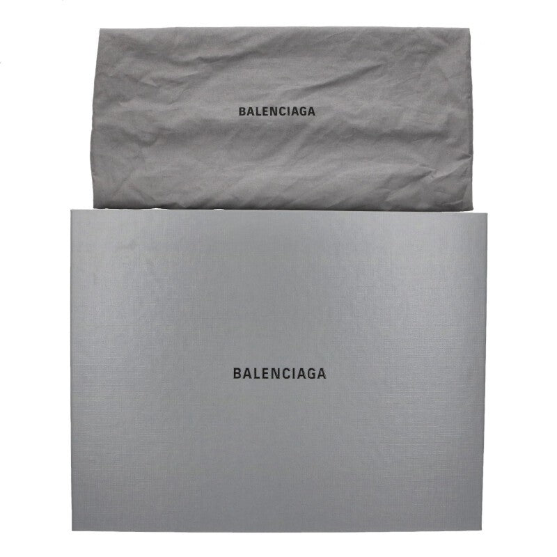 Balenciaga Le City Raffia Lambskin 2-Way Handbag Beige x Black One Size