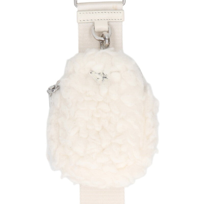 Prada Logo Shoulder Bag White One Size