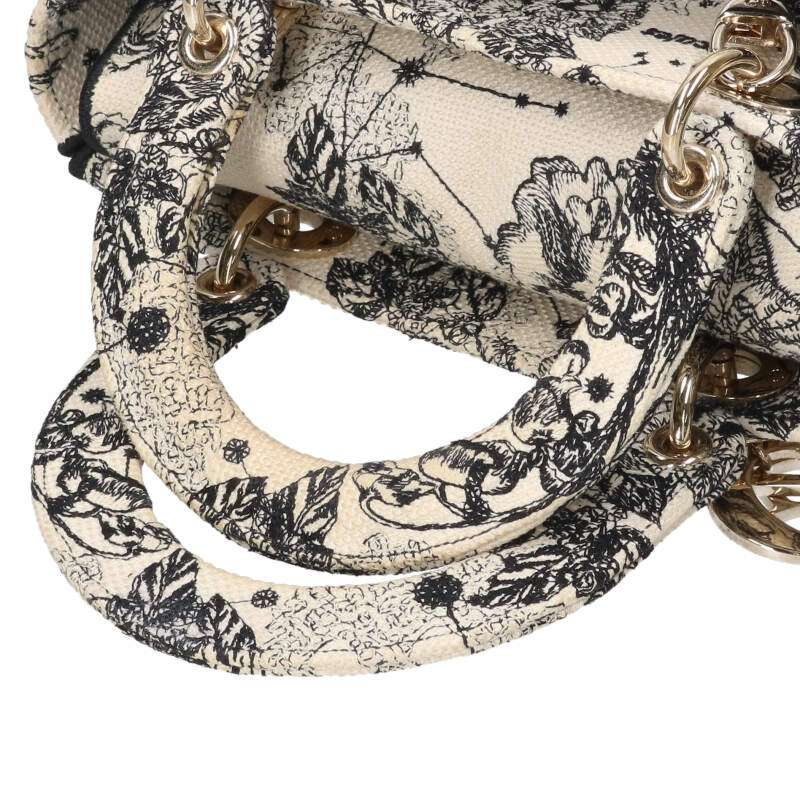 DIOR Lady D-Lite Canvas 2-Way Shoulder Bag Size ONE SIZE