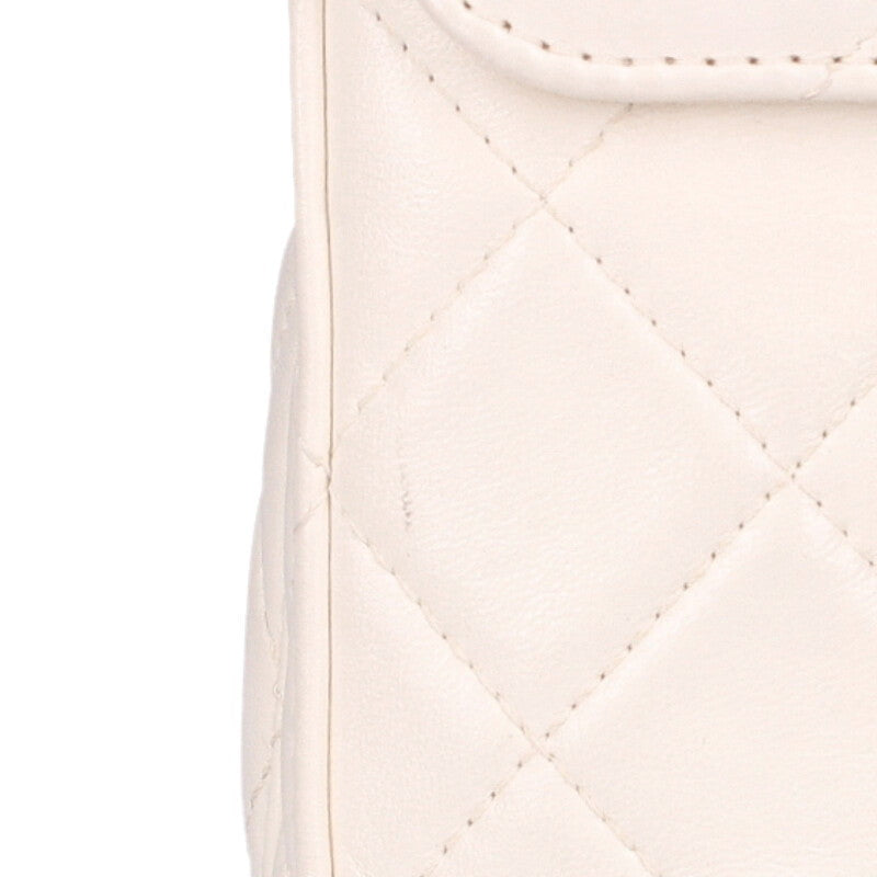 CHANEL Small Box Lambskin Chain Shoulder Bag Size ONE SIZE