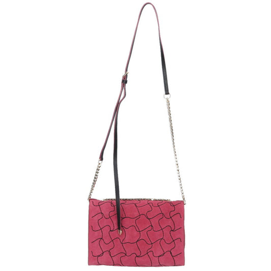 JIMMYCHOO Stitch Chain Shoulder Bag Pink/Gold Size ONE SIZE