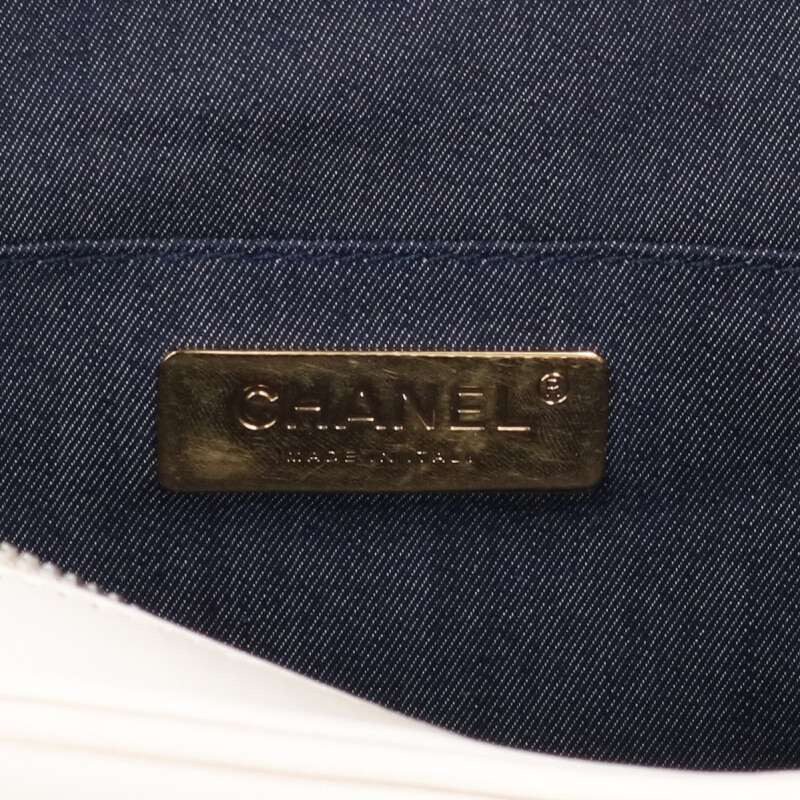 CHANEL Coco Mark Chain Camera Bag White Size ONE SIZE