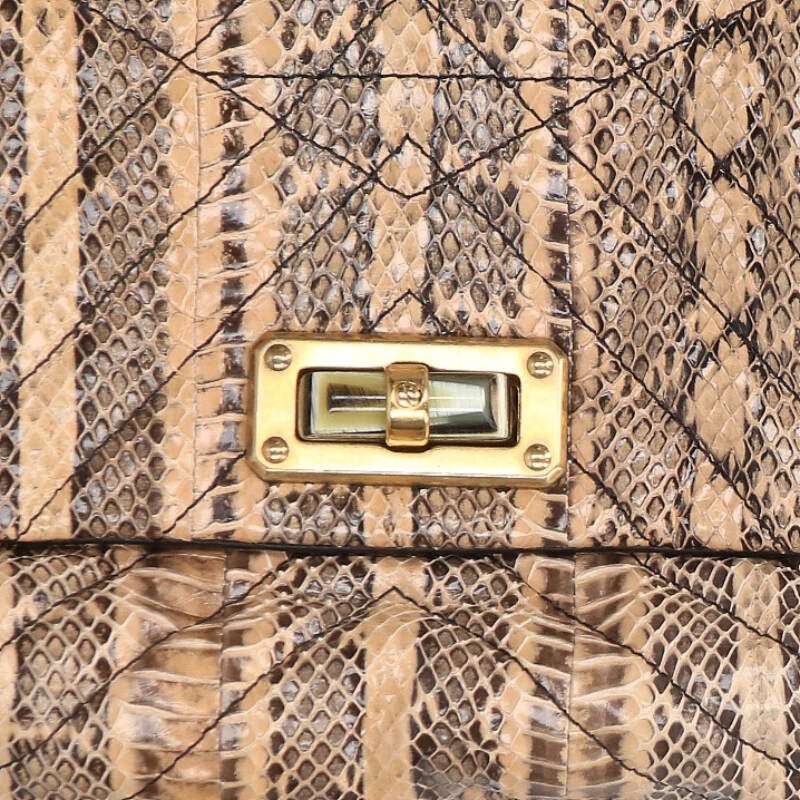 LANVIN Python All-Over Pattern Chain Shoulder Size ONE SIZE