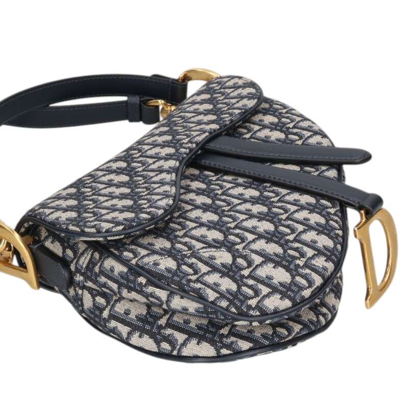 DIOR Saddle Oblique Jacquard Shoulder Bag Size ONE Multi