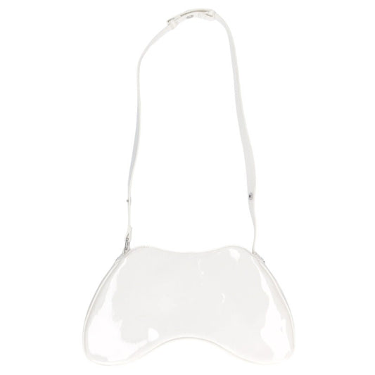 DIESEL PLAY D-Logo Enamel Crossbody Bag White Size ONE SIZE
