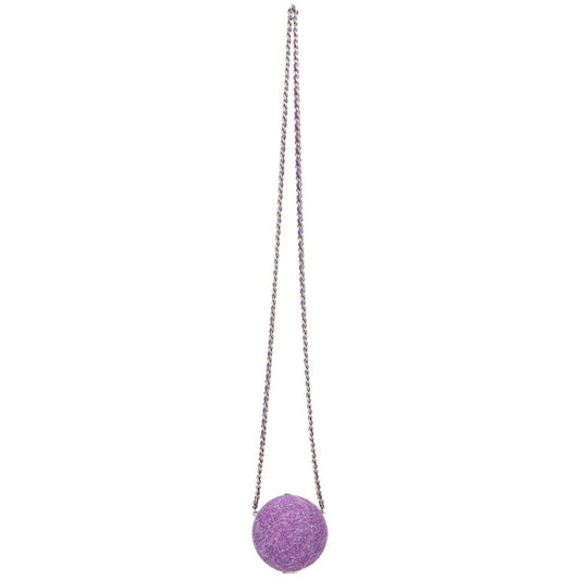 CHANEL CC Mark Ball Chain Shoulder Bag Purple Size ONE SIZE