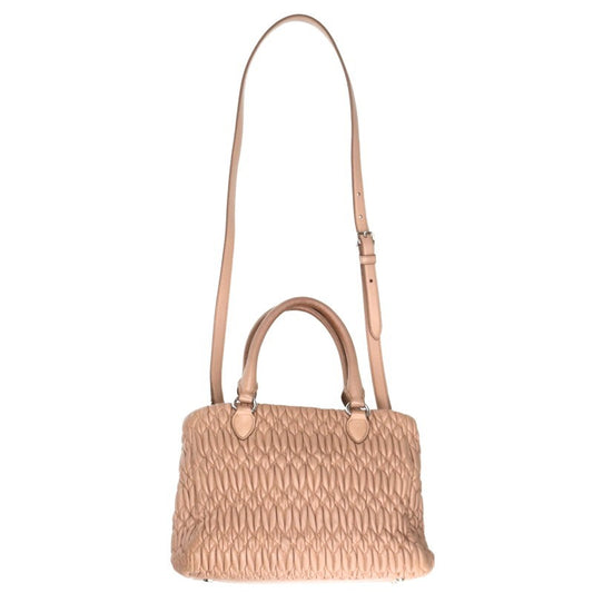 MIUMIU Crystal Chain Leather Shoulder Bag Size ONE SIZE