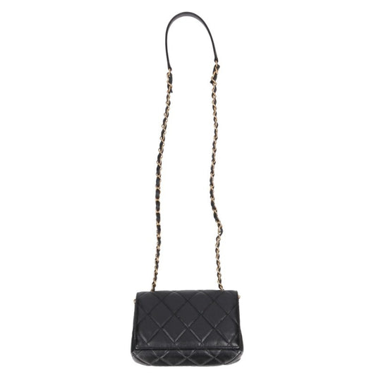 CHANEL Matelasse Lambskin Chain x Gold Shoulder Bag