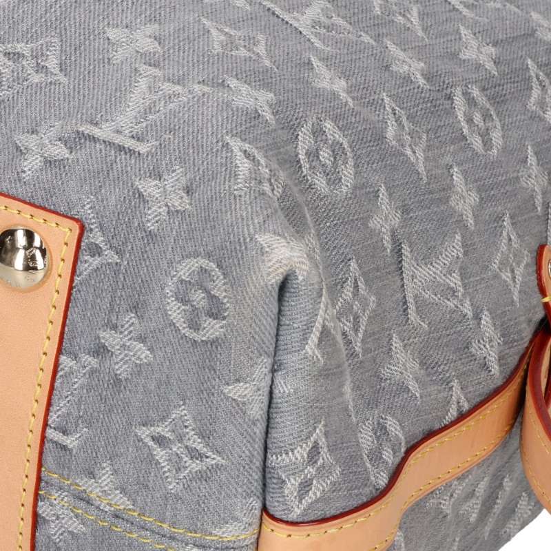 LOUISVUITTON LV Remix Monogram Denim Shoulder Bag Size MM