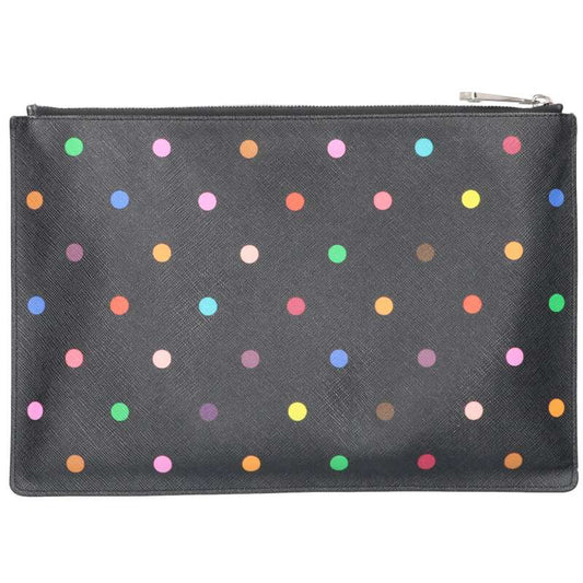 GIVENCHY Multi-Color Dot PVC Leather Clutch Size ONE SIZE