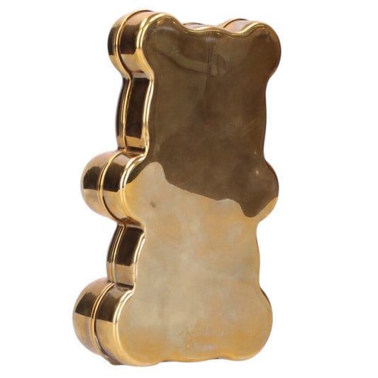 CharlotteOlympia Bear Motif Clutch Bag Gold Size ONE SIZE