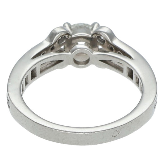 Cartier Solitaire Ballerine Pt950 Diamond Ring Size ONE SIZE