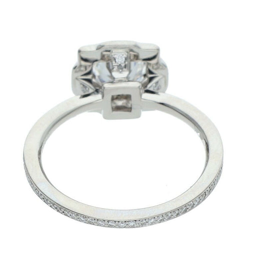 HARRY WINSTON Belle by Pt950 Diamond Ring Size US 4