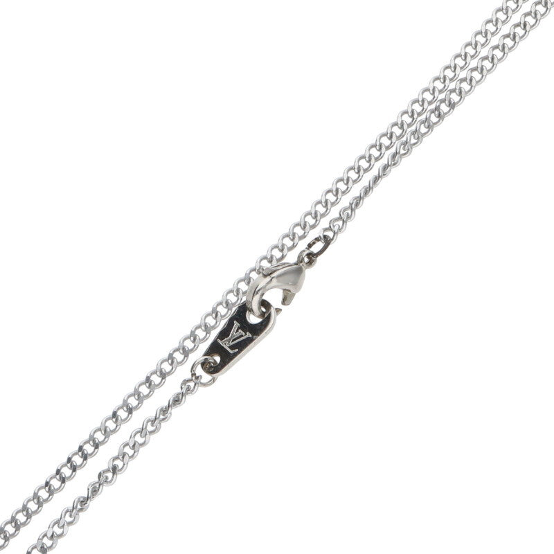 Louis Vuitton Necklace Silver x Black
