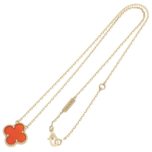 VANCLEEF & ARPELS K18YG Carnelian Necklace Size ONE SIZE