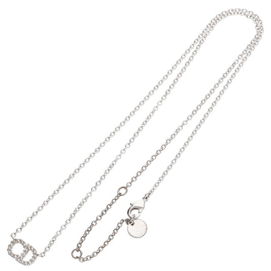 Christian Dior Rhinestone Logo Necklace Multi Size ONE SIZE