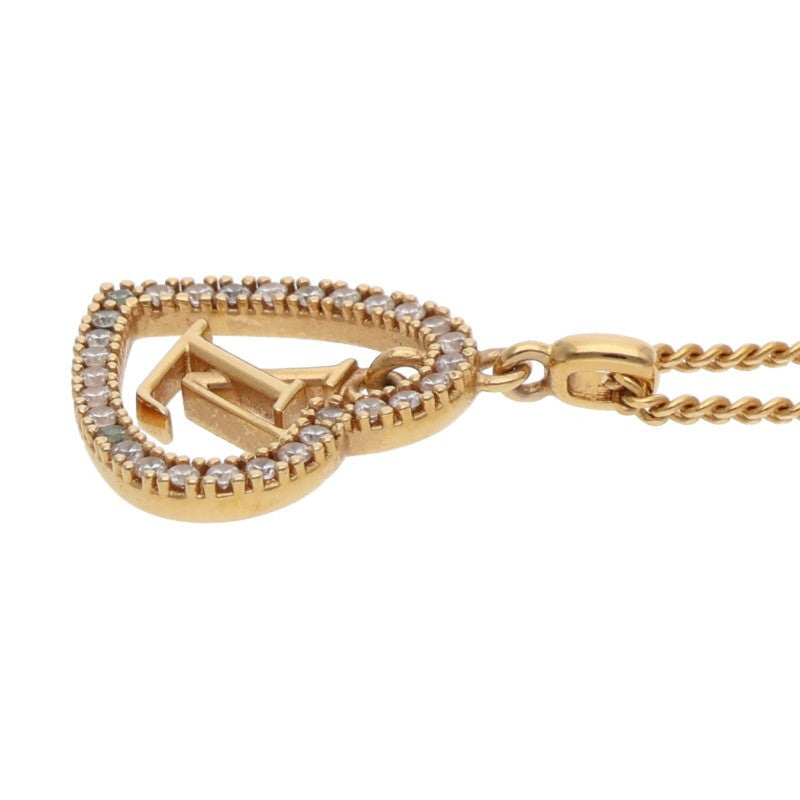 LOUISVUITTON My LV Heart Rhinestone Necklace Size ONE SIZE