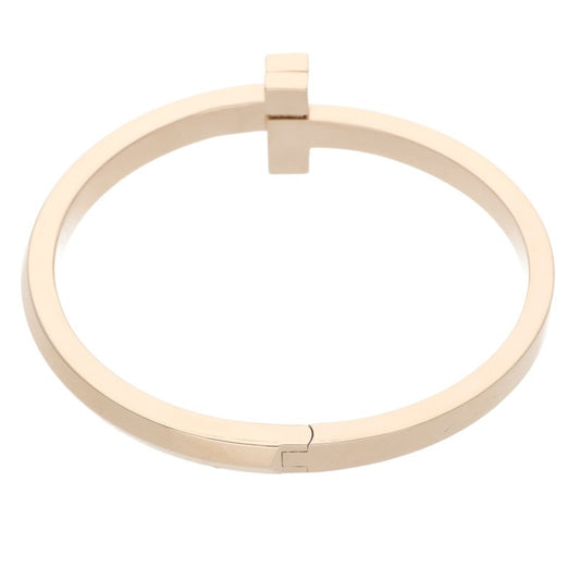 TIFFANY&Co. T One Wide Hinge K18PG Gold Bracelet