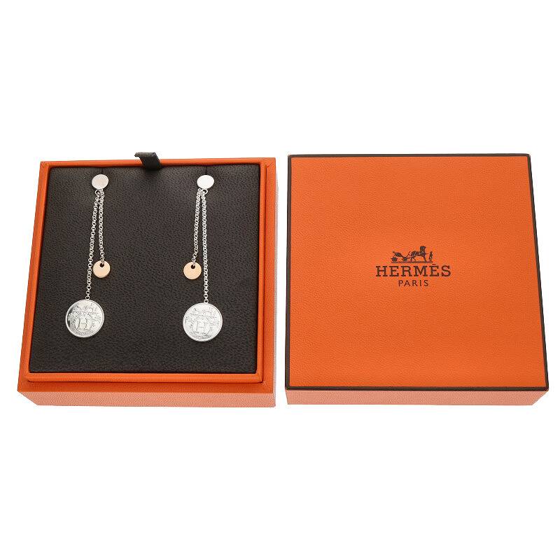 HERMES Ex-Libris Sterling Silver & 18K Gold Size ONE SIZE
