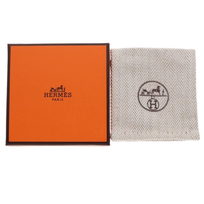 HERMES Olympe Gold & White Ear Cuff Size GM
