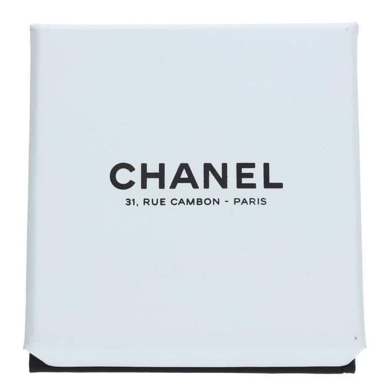 CHANEL Coco Mark Rhinestone Earrings Gold Size ONE SIZE
