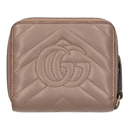GUCCI GG Marmont V-Stitch Zip Around Wallet Size ONE SIZE