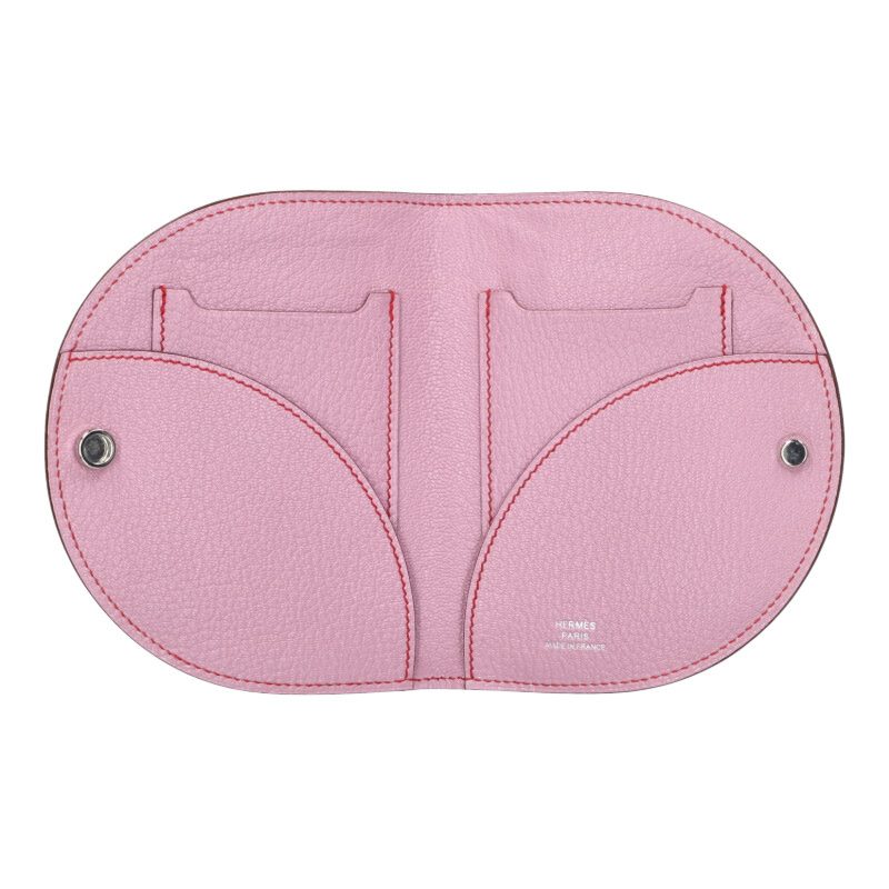 HERMES In The Loop Compact Chevre Mauve Sylvestre Coin Purse