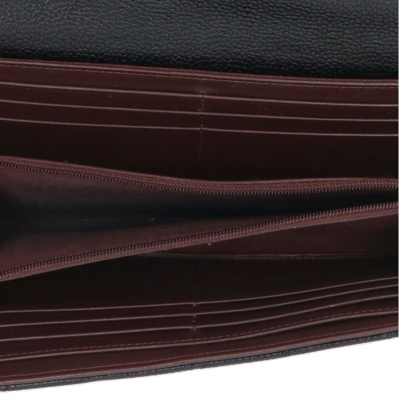CHANEL Matelasse Classic Long Wallet Black Size ONE SIZE