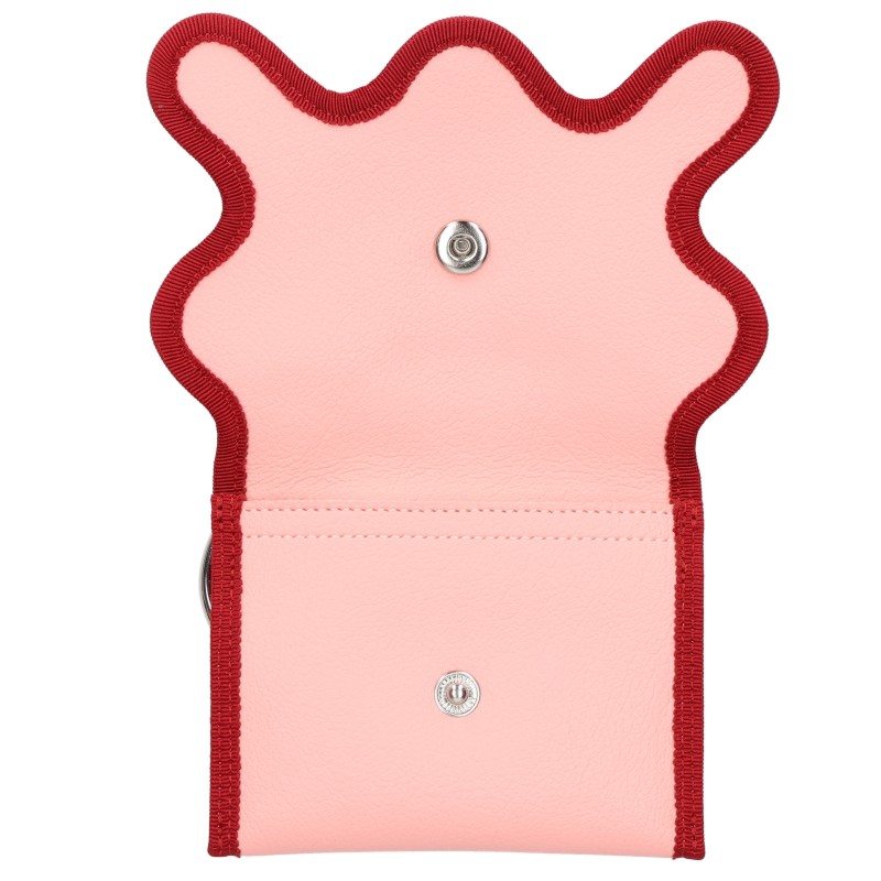 Nori Enomoto Flower Motif Coin Pink Green Coin Case