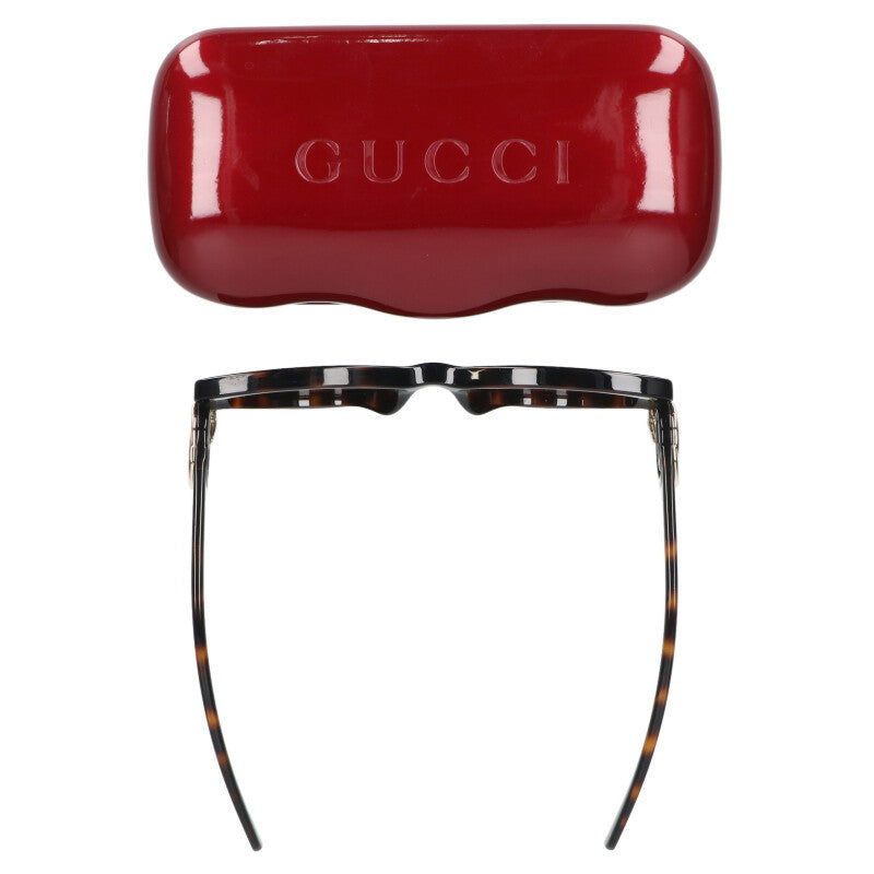 GUCCI Side GG Logo Frame Sunglasses Brown Tone Size ONE SIZE