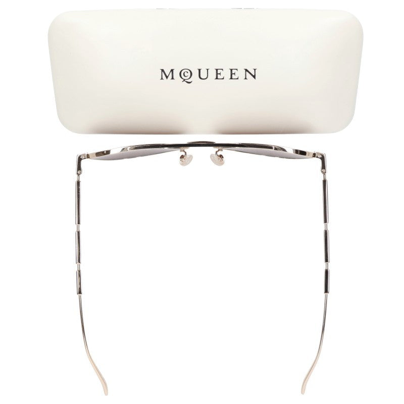 Alexander McQUEEN AM0478S Metal Sunglasses Gold Size 59