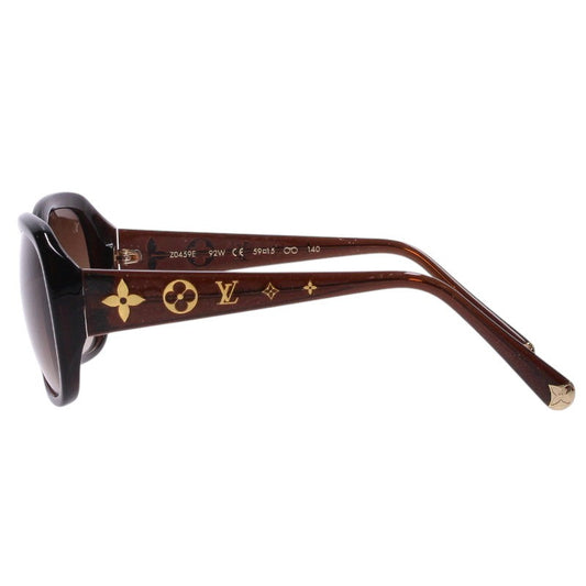 LOUISVUITTON Z0459E Brown Glitter Sunglasses Size 59