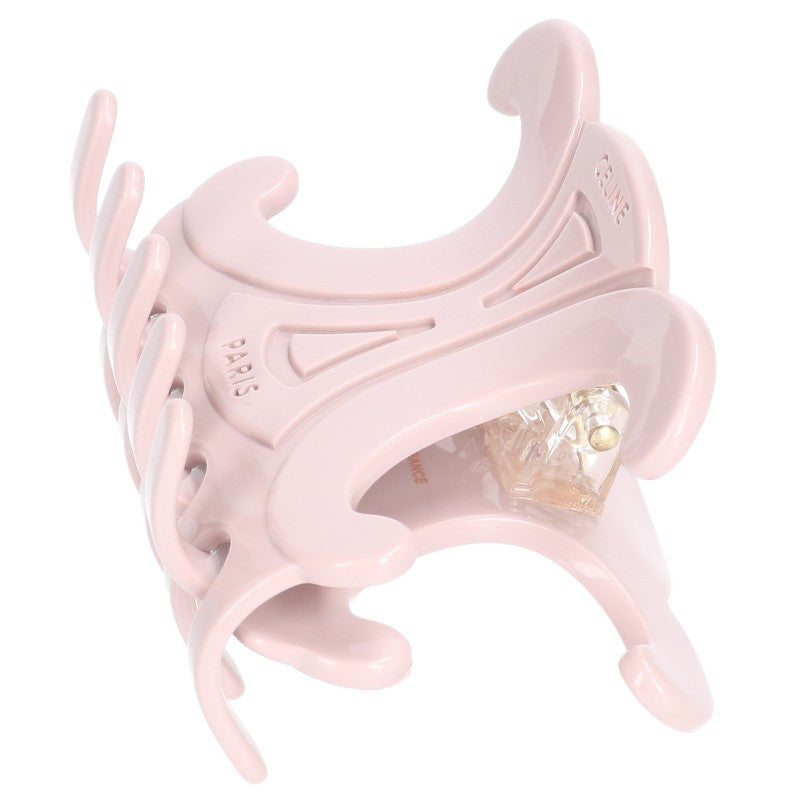 CELINE Triomphe Large Hair Claw Pink