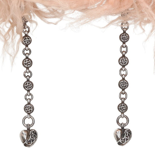 Chrome Hearts Floral Ball Pink Silver Charm