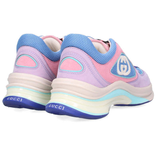 Gucci RUN Purple Blue Lace-up Low Top Sneakers Size 35