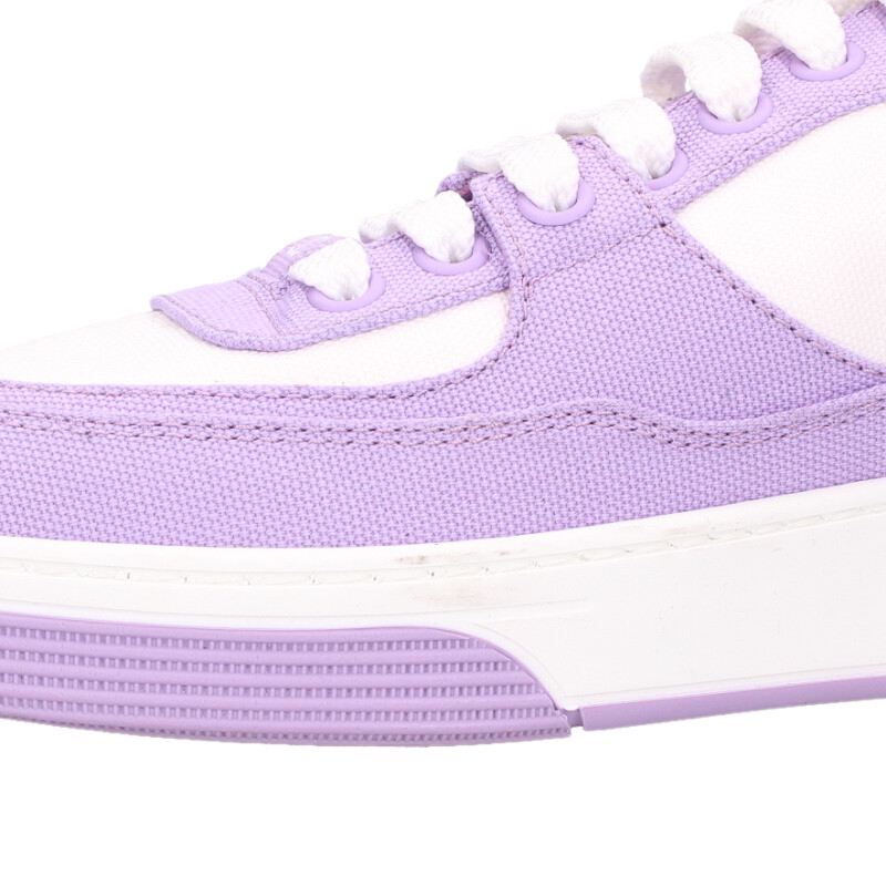 Chanel Purple Side Coco Mark Canvas Sneakers Size 35