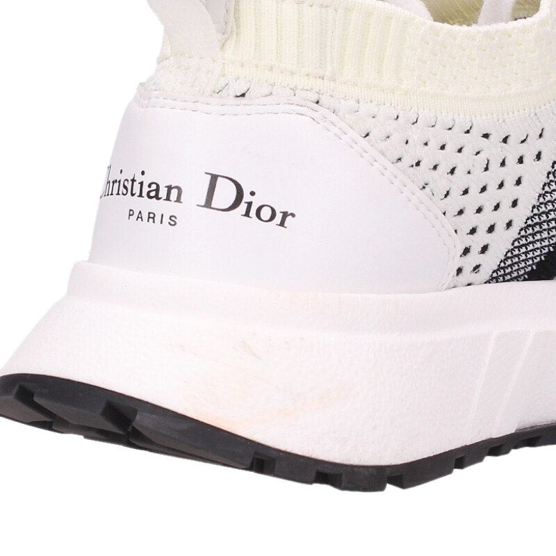 Dior Run's Dior Technical Mesh White Sneakers Size 36