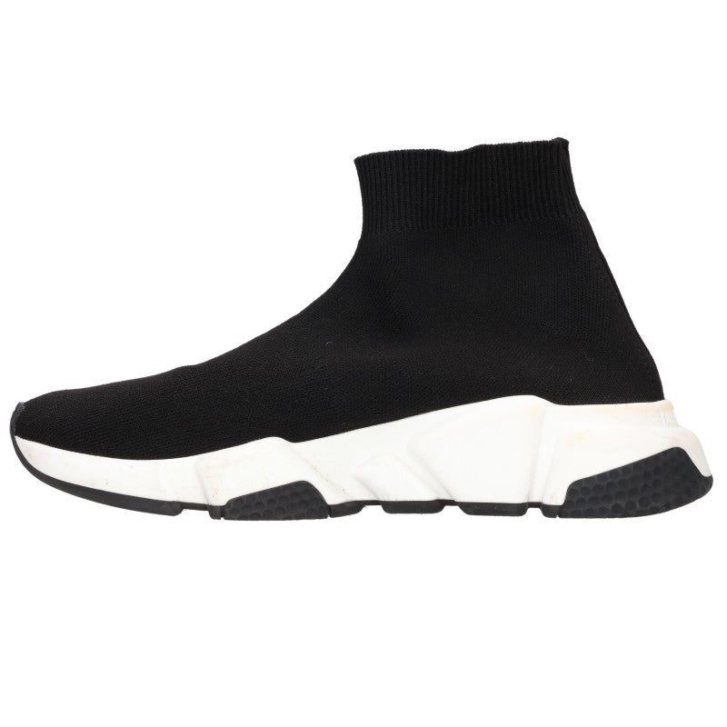 Balenciaga Speed Runner Sock Sneakers Black White Size 37