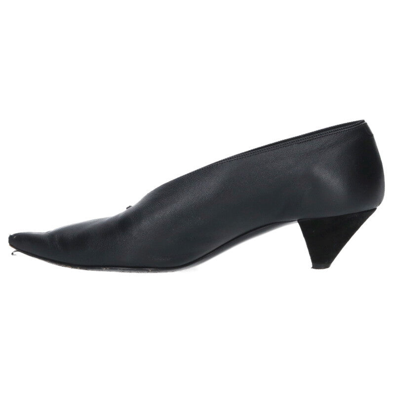 Celine Black Phoebe Era Leather Pumps Size 35
