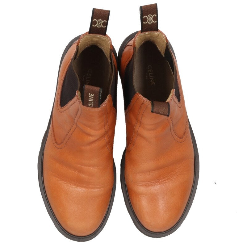 Celine Marguerite Side Gore Chelsea Boots Brown Size 38.5