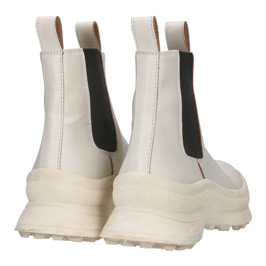 Jil Sander White Side Gore Vibram Sole Boots Size 38