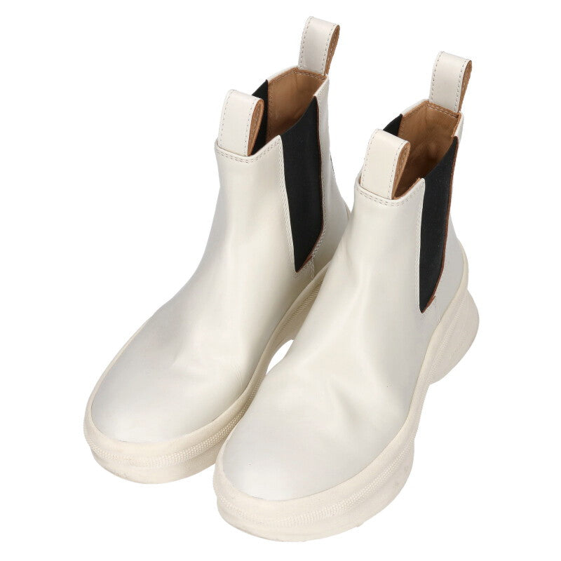 Jil Sander White Side Gore Vibram Sole Boots Size 38