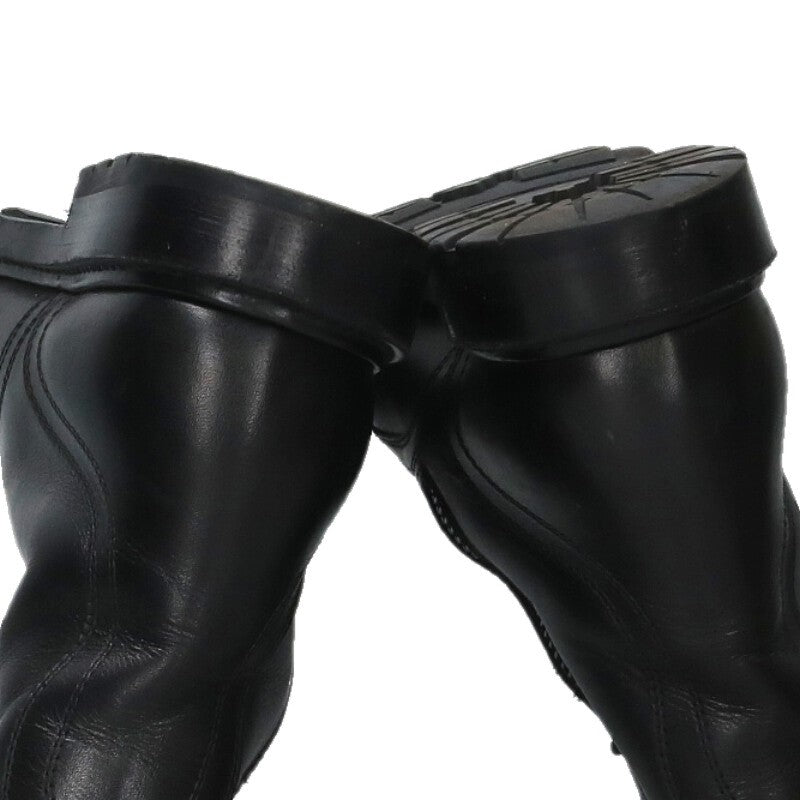 Celine Black Side Zip Lace-Up Boots Size 36