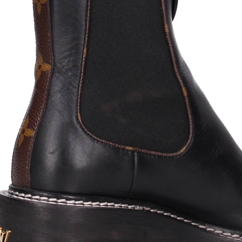 Louis Vuitton Bob-Or Line Monogram Boots & Brown Size 35.5