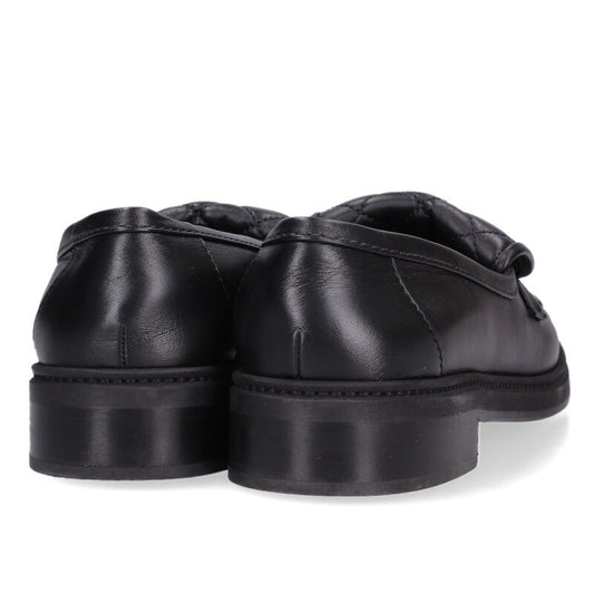 Chanel Black Matelassé Coco Mark Turn-lock Loafers Size 39.5